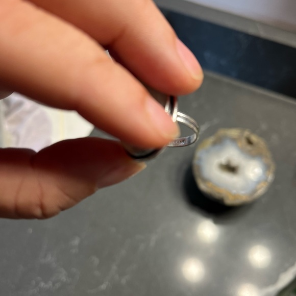 Rutilated quartz ring size 9 - Picture 3 of 3